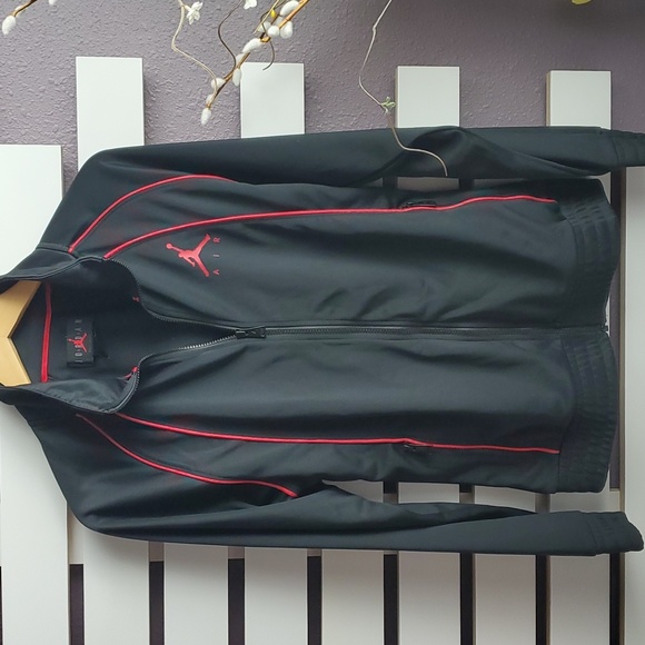 Jordan Men Long Sleeve Jacket Standard Fit Black Small - Picture 1 of 7